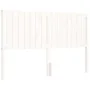 White solid wood bed frame with headboard 160x200 cm by vidaXL, Beds and slatted bases - Ref: Foro24-3192957, Price: 174,13 €...