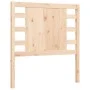 Bed frame with solid wood headboard by vidaXL, Beds and slatted bases - Ref: Foro24-3192781, Price: 104,54 €, Discount: %