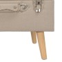 Aufbewahrungshocker 40 cm beige Stoff von vidaXL, Bänke für Hallen und Lager - Ref: Foro24-247518, Preis: 56,02 €, Rabatt: %
