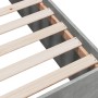 Estructura de cama madera de ingeniería gris hormigón 140x190cm