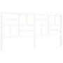 White solid wood bed frame with headboard 200x200 cm by vidaXL, Beds and slatted bases - Ref: Foro24-3193097, Price: 154,78 €...