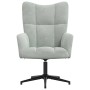 Sillón de relax de terciopelo gris claro