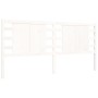 Weißer Massivholzbettrahmen mit Kopfteil 200x200cm von vidaXL, Betten und Lattenroste - Ref: Foro24-3192837, Preis: 172,17 €,...