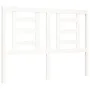 White solid wood bed frame with headboard 140x200 cm by vidaXL, Beds and slatted bases - Ref: Foro24-3192882, Price: 130,74 €...