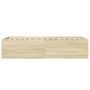 Estructura de cama madera de ingeniería roble Sonoma 100x200 cm