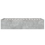 Estructura de cama madera de ingeniería gris hormigón 100x200cm