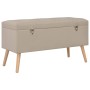 Aufbewahrungshocker 3 Stück beige Stoff von vidaXL, Bänke für Hallen und Lager - Ref: Foro24-247524, Preis: 148,47 €, Rabatt: %