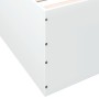 Estructura de cama madera de ingeniería blanca 90x190 cm