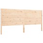 Bed frame with solid wood headboard 200x200 cm by vidaXL, Beds and slatted bases - Ref: Foro24-3192771, Price: 187,03 €, Disc...