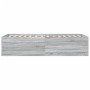 Estructura de cama madera de ingeniería gris Sonoma 90x190 cm