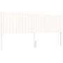 White solid wood bed frame with headboard 200x200 cm by vidaXL, Beds and slatted bases - Ref: Foro24-3192967, Price: 192,72 €...