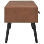 Dunkelbraune Kunstlederbank mit Schubladen 80 cm von vidaXL, Bänke für Hallen und Lager - Ref: Foro24-277077, Preis: 75,40 €,...