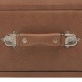 Dunkelbraune Kunstlederbank mit Schubladen 80 cm von vidaXL, Bänke für Hallen und Lager - Ref: Foro24-277077, Preis: 75,40 €,...