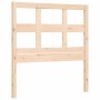 Bed frame with solid wood headboard 90x200 cm by vidaXL, Beds and slatted bases - Ref: Foro24-3192996, Price: 90,30 €, Discou...