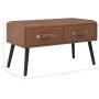 Dunkelbraune Kunstlederbank mit Schubladen 80 cm von vidaXL, Bänke für Hallen und Lager - Ref: Foro24-277077, Preis: 75,40 €,...