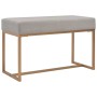 Bank 80 cm grauer Samt von vidaXL, Bänke für Hallen und Lager - Ref: Foro24-247558, Preis: 91,27 €, Rabatt: %