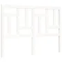 Double bed frame with white solid wood headboard by vidaXL, Beds and slatted bases - Ref: Foro24-3193112, Price: 127,51 €, Di...