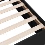 Estructura de cama madera de ingeniería negra 140x190 cm