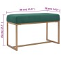 Bank 80 cm grüner Samt von vidaXL, Bänke für Hallen und Lager - Ref: Foro24-247555, Preis: 95,03 €, Rabatt: %