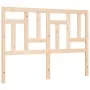 Bed frame with solid wood headboard 120x200 cm by vidaXL, Beds and slatted bases - Ref: Foro24-3193136, Price: 116,50 €, Disc...