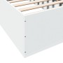 Estructura de cama madera de ingeniería blanca 100x200 cm