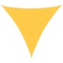 Toldo de vela triangular tela Oxford amarillo 3,6x3,6x3,6 m
