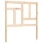 Bed frame with solid wood headboard 90x200 cm by vidaXL, Beds and slatted bases - Ref: Foro24-3193126, Price: 86,53 €, Discou...