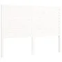 White solid wood bed frame with headboard 120x200 cm by vidaXL, Beds and slatted bases - Ref: Foro24-3193202, Price: 149,34 €...