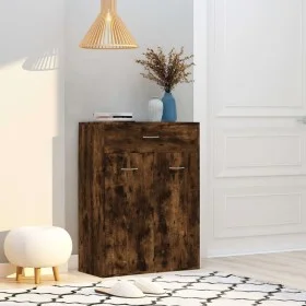 Smoked oak plywood shoe cabinet 60x35x84 cm by vidaXL, Shoe racks and shoe organizers - Ref: Foro24-815417, Price: 85,64 €, D...