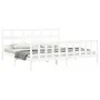 Double bed frame with white solid wood headboard by vidaXL, Beds and slatted bases - Ref: Foro24-3193027, Price: 161,24 €, Di...