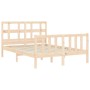 Estructura de cama con cabecero madera maciza 120x200 cm de vidaXL, Camas y somieres - Ref: Foro24-3193006, Precio: 118,31 €,...