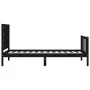 Estructura de cama con cabecero madera maciza negro 100x200 cm de vidaXL, Camas y somieres - Ref: Foro24-3192810, Precio: 147...