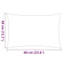 Cojines para exteriores 60x40 cm azul claro 4 unidades