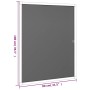 Mosquitera para ventanas blanco 80x100 cm