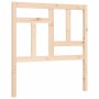 Bed frame with solid wood headboard by vidaXL, Beds and slatted bases - Ref: Foro24-3193106, Price: 90,59 €, Discount: %