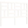 Weißer Massivholzbettrahmen mit Kopfteil 120x200 cm von vidaXL, Betten und Lattenroste - Ref: Foro24-3193072, Preis: 129,81 €...