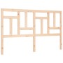 Bed frame with solid wood headboard 160x200 cm by vidaXL, Beds and slatted bases - Ref: Foro24-3193151, Price: 135,30 €, Disc...