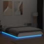 Estructura de cama con LED madera ingeniería blanco 140x190 cm en Camas y somieres | Comprar online en Foro24