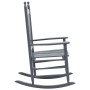 Schaukelstuhl mit geschwungener Sitzfläche aus grauem Pappelholz von vidaXL, Gartenstühle - Ref: Foro24-45698, Preis: 108,15 ...