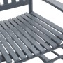Schaukelstuhl mit geschwungener Sitzfläche aus grauem Pappelholz von vidaXL, Gartenstühle - Ref: Foro24-45698, Preis: 108,15 ...