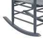 Schaukelstuhl mit geschwungener Sitzfläche aus grauem Pappelholz von vidaXL, Gartenstühle - Ref: Foro24-45698, Preis: 108,15 ...