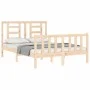 Bettgestell mit Massivholzkopfteil 140x190 cm von vidaXL, Betten und Lattenroste - Ref: Foro24-3192861, Preis: 125,86 €, Raba...