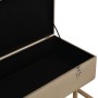 Bank mit Fach 105 cm beige aus Samt von vidaXL, Bänke für Hallen und Lager - Ref: Foro24-247574, Preis: 141,87 €, Rabatt: %