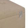 Bank mit Fach 105 cm beige aus Samt von vidaXL, Bänke für Hallen und Lager - Ref: Foro24-247574, Preis: 141,87 €, Rabatt: %