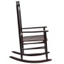 Rocking chair with curved seat in brown poplar wood by vidaXL, Garden chairs - Ref: Foro24-45699, Price: 143,08 €, Discount: %