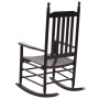 Rocking chair with curved seat in brown poplar wood by vidaXL, Garden chairs - Ref: Foro24-45699, Price: 143,08 €, Discount: %