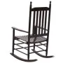 Rocking chair with curved seat in brown poplar wood by vidaXL, Garden chairs - Ref: Foro24-45699, Price: 141,52 €, Discount: %