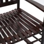 Rocking chair with curved seat in brown poplar wood by vidaXL, Garden chairs - Ref: Foro24-45699, Price: 143,08 €, Discount: %