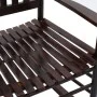 Rocking chair with curved seat in brown poplar wood by vidaXL, Garden chairs - Ref: Foro24-45699, Price: 141,52 €, Discount: %