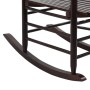 Rocking chair with curved seat in brown poplar wood by vidaXL, Garden chairs - Ref: Foro24-45699, Price: 143,08 €, Discount: %